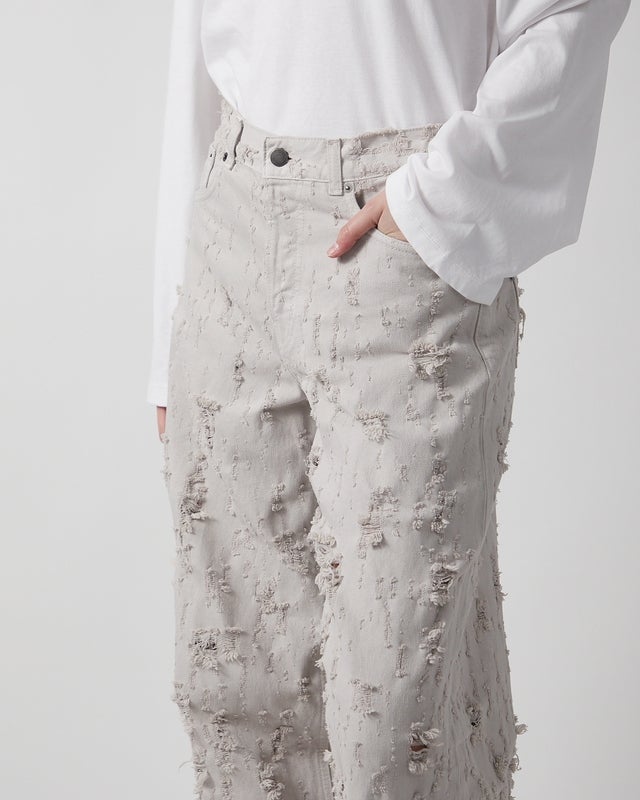 Haikure Jeans Bethany Bull Destroy Light grey 25