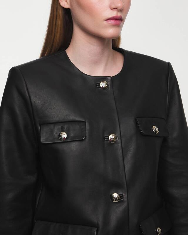 Anine Bing Jacket Lydia Leather  Black XS