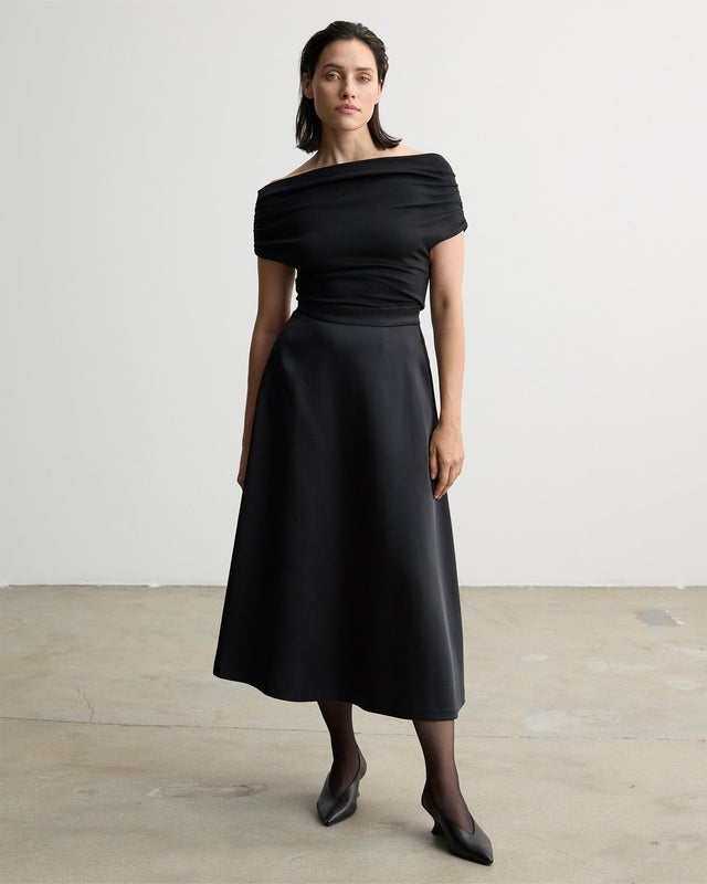 Wakakuu Icons Skirt Rio Satin Black M
