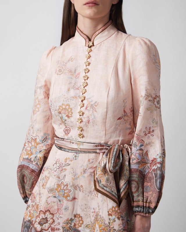 Zimmermann Dress Alchemy Button Mini Pink 1 (S-M)