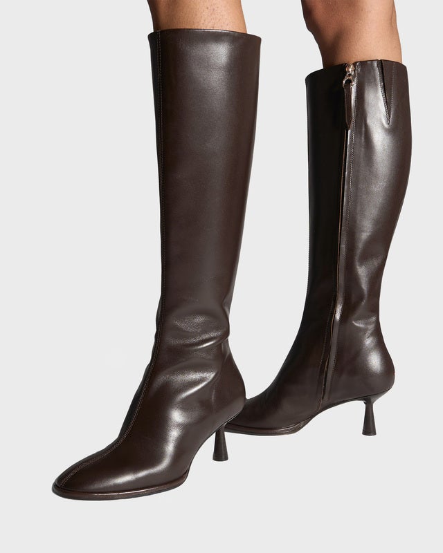 Aeyde Boots Catherine Calf Leather Moka EUR 39
