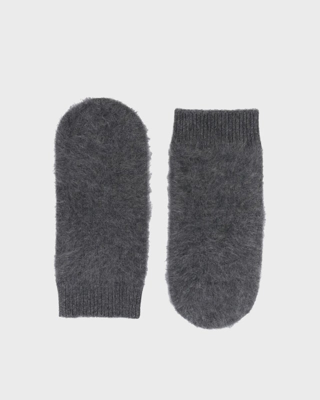 LISA YANG Brushed Mittens Granit ONESIZE
