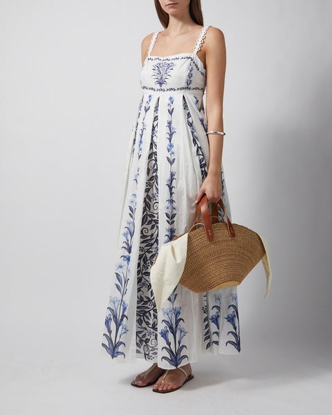 Dress Flowers Arch Maxi Offwhite 2