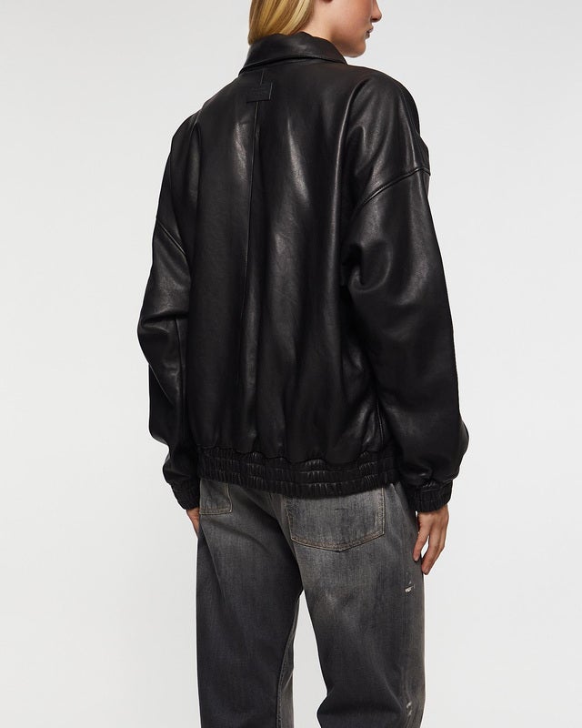 Acne Studios Jacket Relaxed Leather Black 34