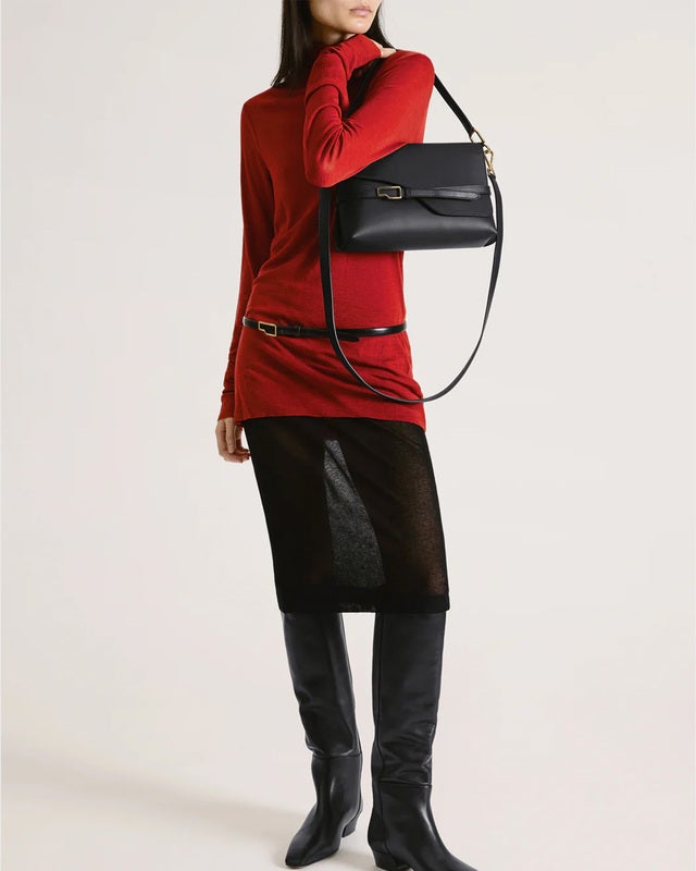 ATP Atelier Bag Lierna Black Double Faced Calf Black ONESIZE