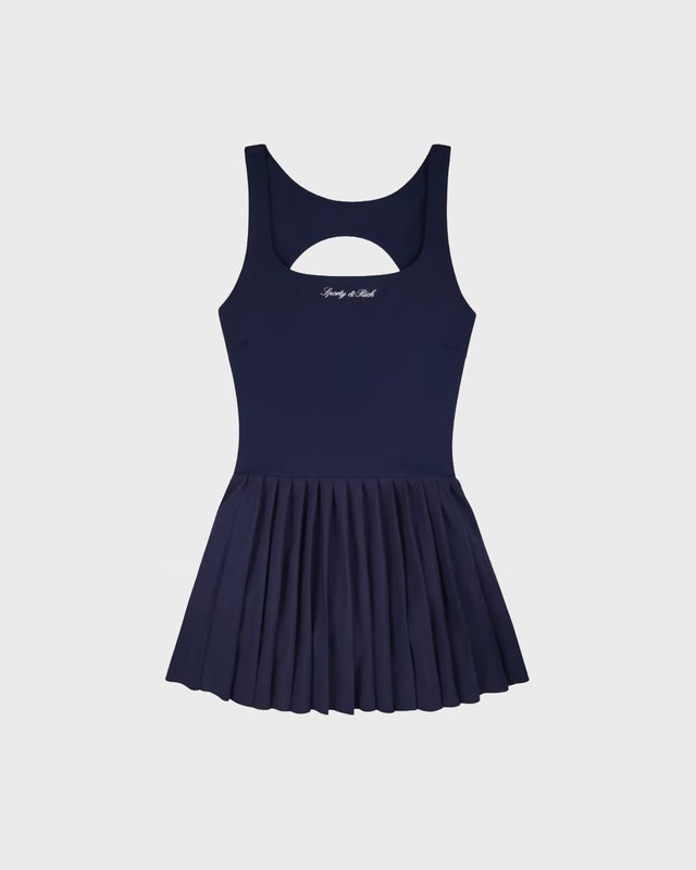 Sporty & Rich Dress Signature Logo Court Navy M