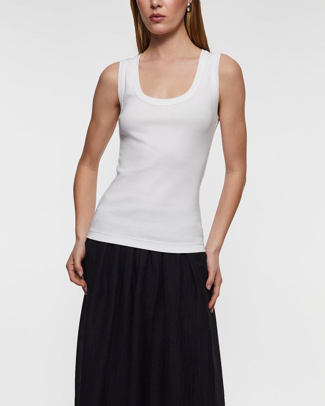 Wakakuu Icons Topp Biarritz Tank Vit S