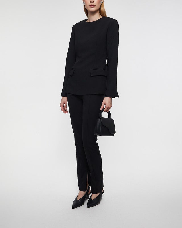 Malina Blouse Athina Tailored Long Sleeve Black 42