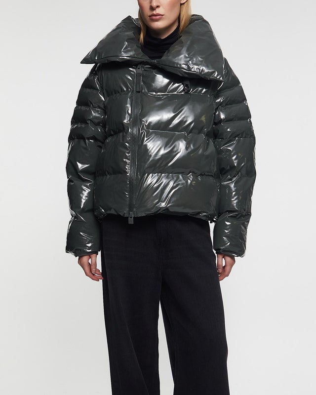 Rains Jacket Alta Vision Short Puffer Dark green M