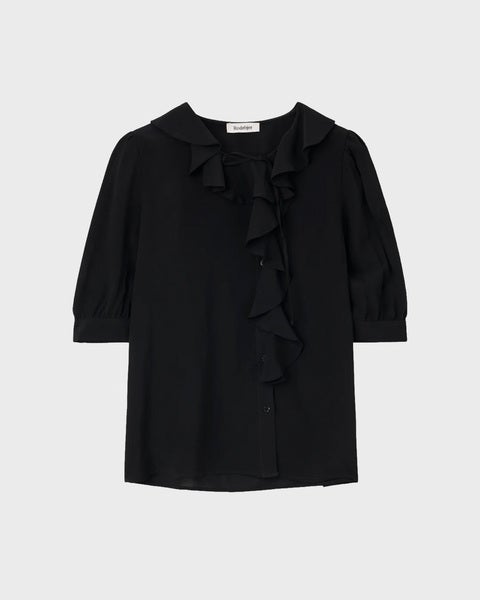 Blouse Xilla Fluid Solid Black 1