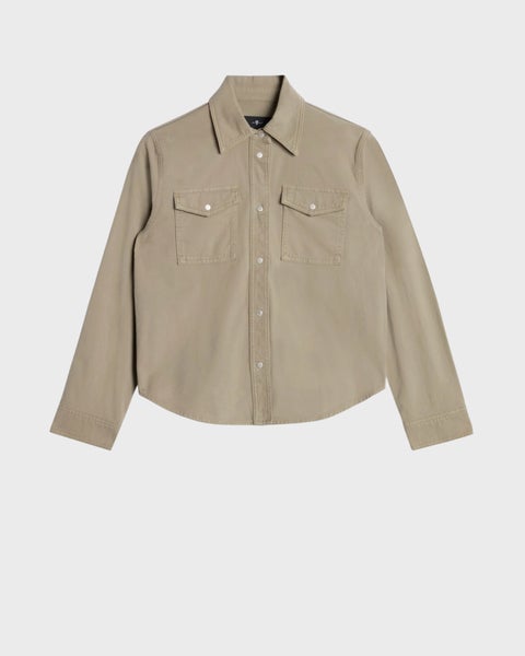Shirt Classic Comfort Twill Military Khaki 1