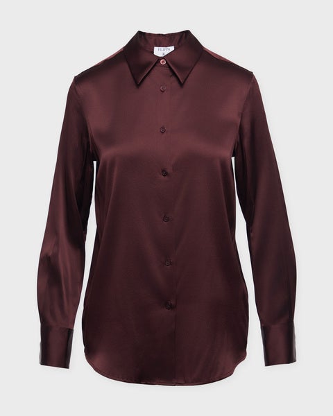 Shirt Silk Burgundy  1