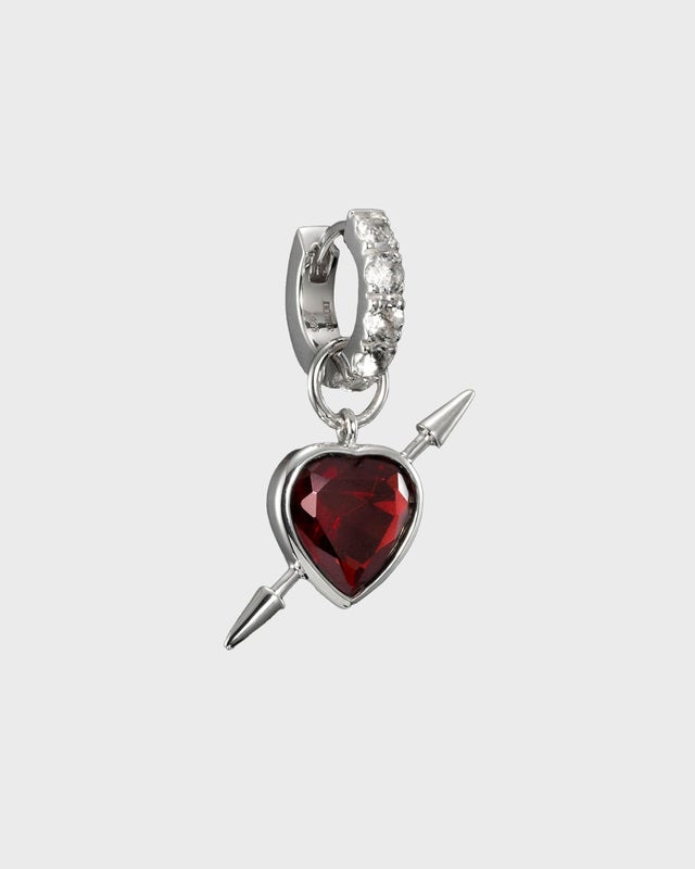 Maria Nilsdotter Rebel Love Earring Silver ONESIZE