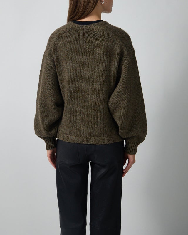 KHAITE Cardigan Axel Khaki S