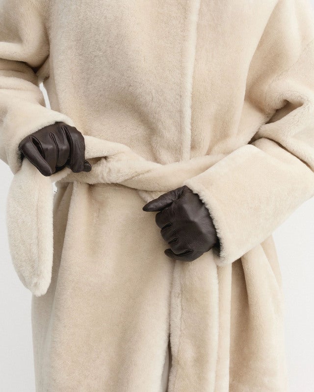 Almada Label Coat Shea Shearling Vanilla S