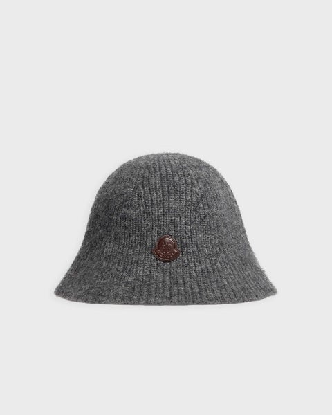 Bucket Hat Wool Mohair Grey 1