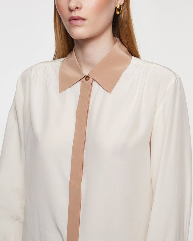 JOSEPH Blouse Evora Silk Ivory FR 42 (EUR 40)