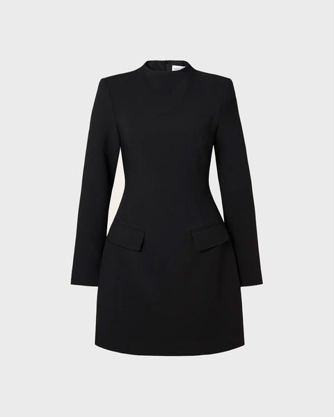 Dress Leanna high neck mini Black 1