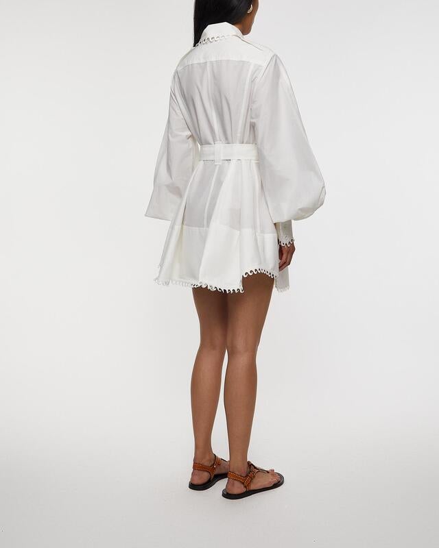 Zimmermann Klänning Illuminate Utility Mini Ivory 0 (XS-S)