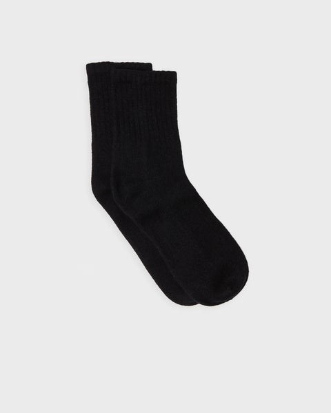 Socks Solid Cashmere Black ONESIZE 1