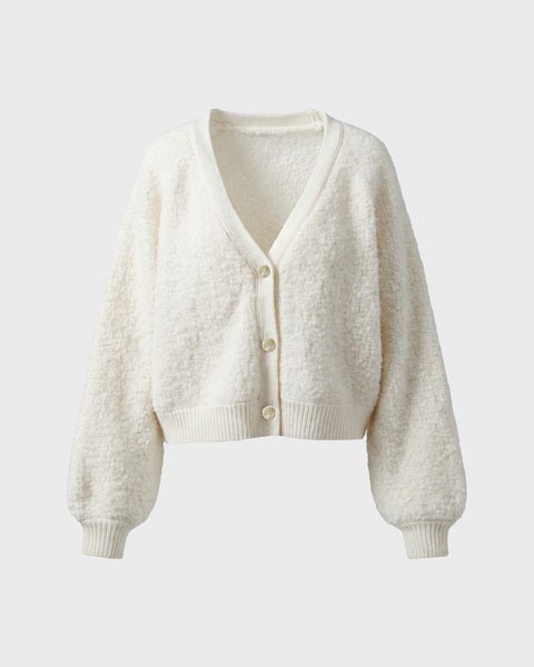 Cardigan Boucle Cream 1