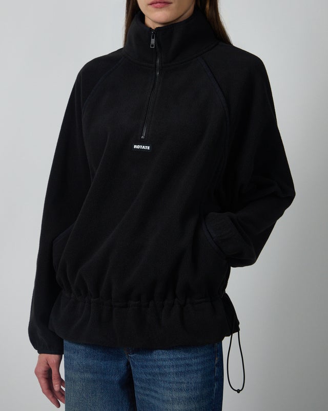 ROTATE  Jacket Fleece Half Zip Black S