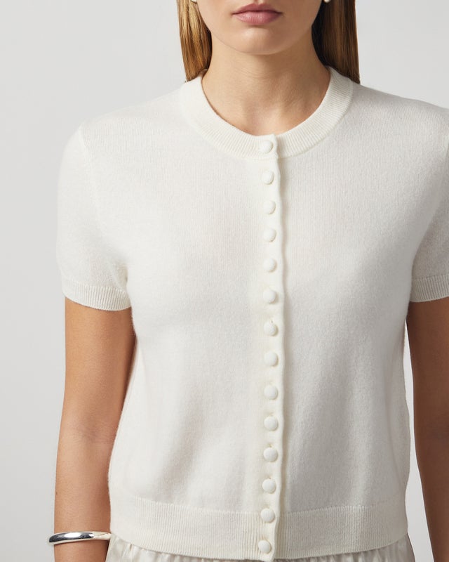 LISA YANG Cardigan Lunea Cashmere Offwhite 0 (XS-S)