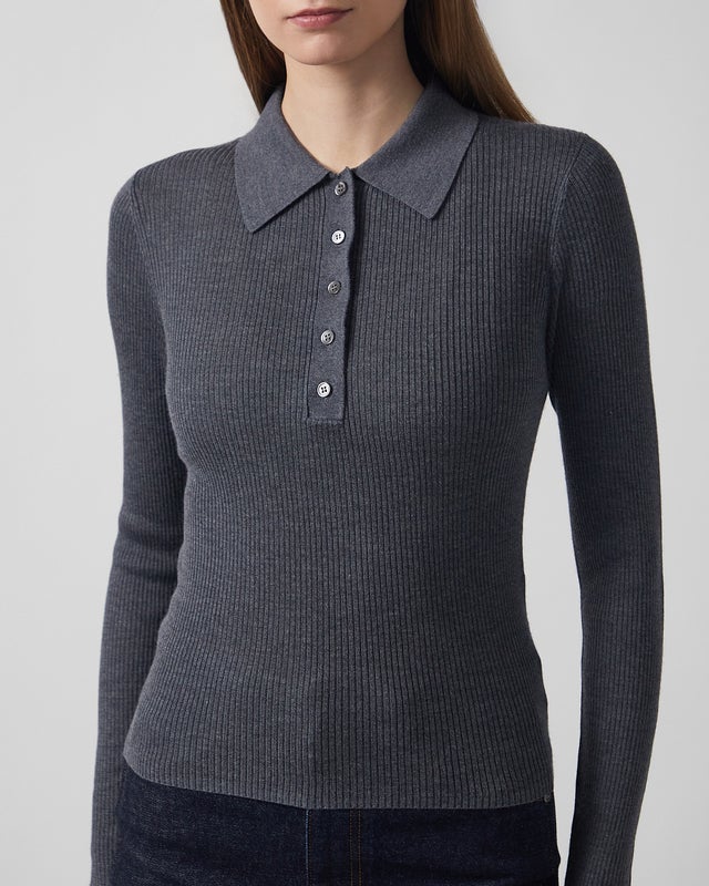 Almada Label  Top Jules Rib Grey L