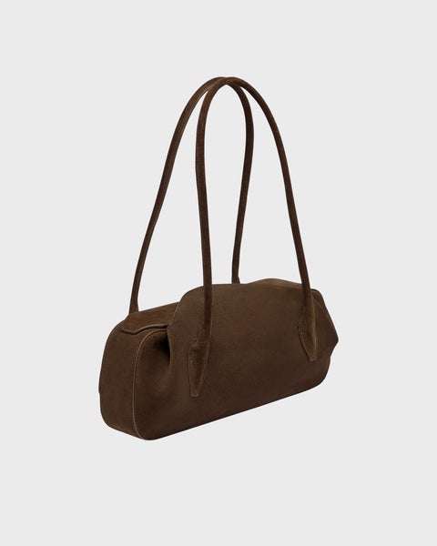 OYSTER SHOULDER BAG SUEDE brun OS 2