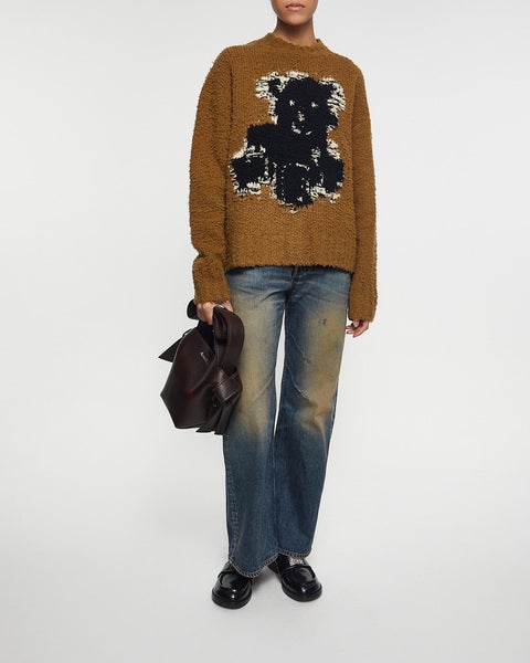 Sweater Crewneck Teddy Wool Beige 2