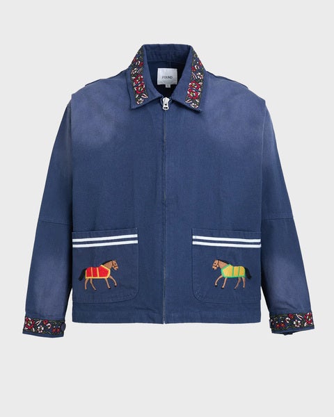 Jacket Horse Equine Work Unisex Navy 1