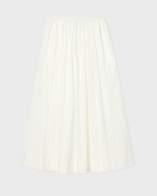 Dagmar Kjol Cotton Maxi Vit 34