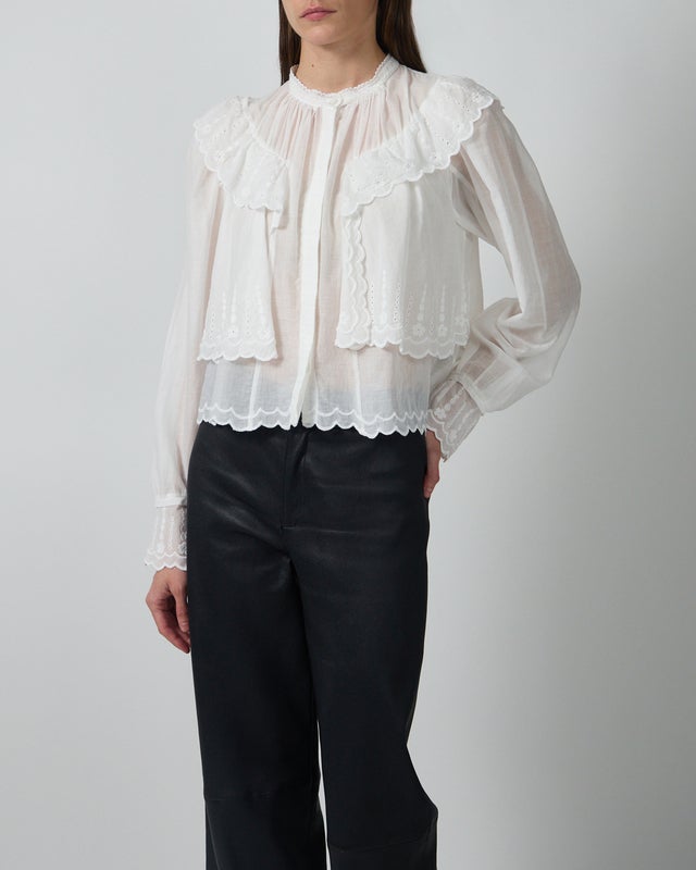 Isabel Marant Étoile Blouse Kelmon White FR 40 (EUR 38)