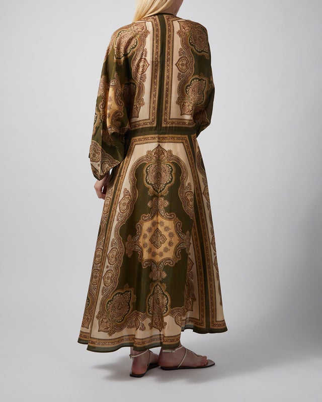 Zimmermann Dress Mahon Tunic Midi Brown  1 (S-M)