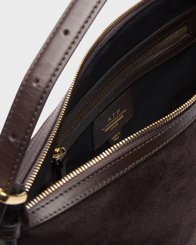 ATP Atelier Bag Castellare Walnut Suede/Vacchetta Brown ONESIZE