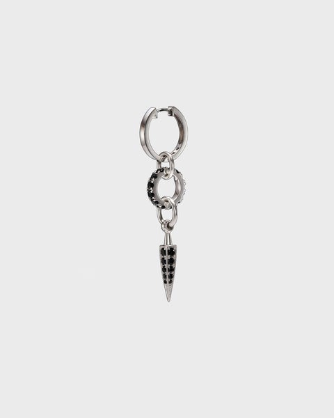 Chaos Queen Earring silver/svart ONESIZE 1