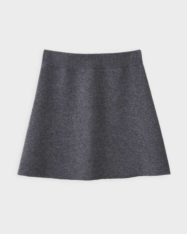 LISA YANG Skirt Clare Graphite Cashmere Grey 2 (M-L)