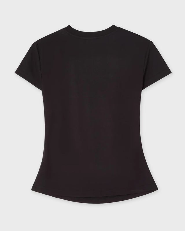 CLOEYS T-Shirt Tight Fitted Heart Black S