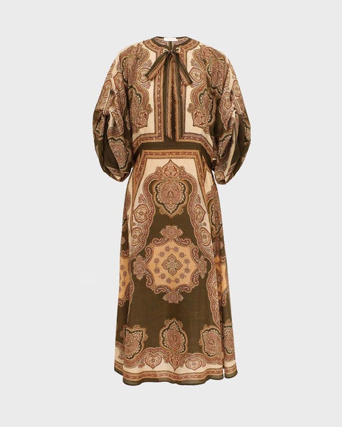 Dress Mahon Tunic Midi Brown  1