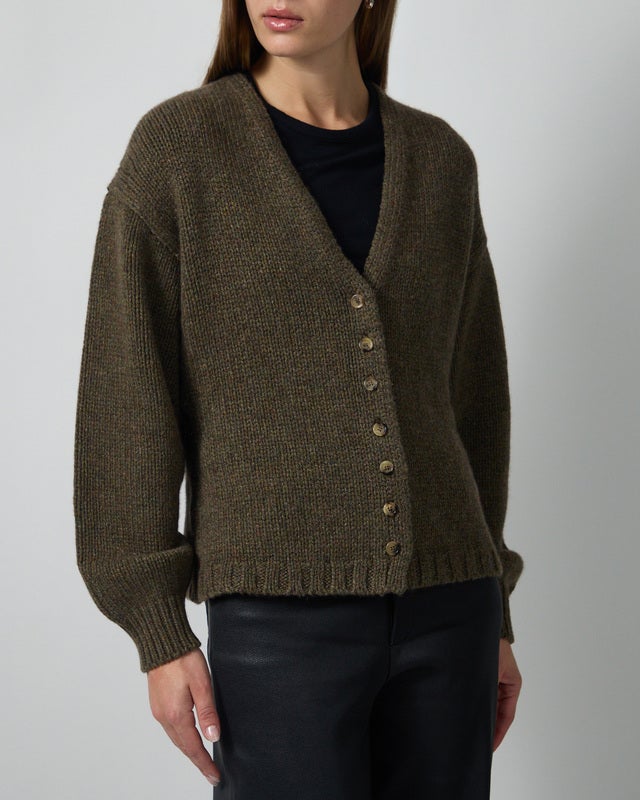 KHAITE Cardigan Axel Khaki S
