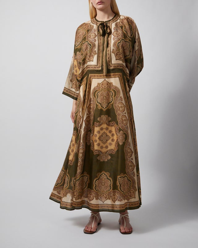 Zimmermann Dress Mahon Tunic Midi Brown  1 (S-M)