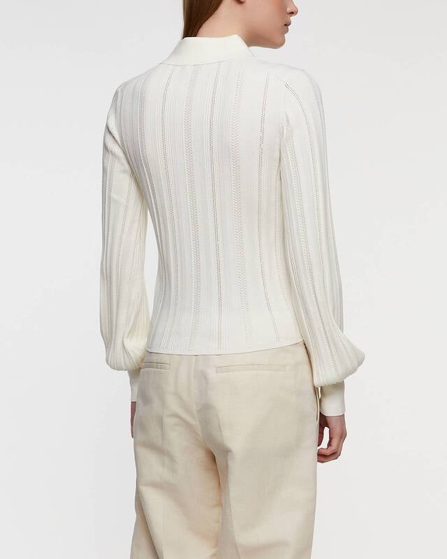 Filippa K Cardigan Braid Knit  Pearl XS