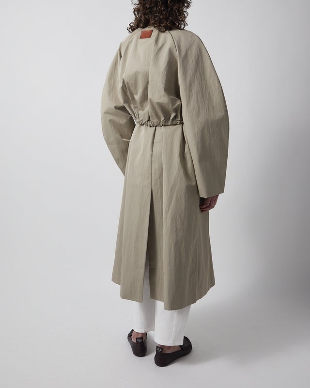 Acne Studios Jacket Belted trenchcoat Grön/grå 34