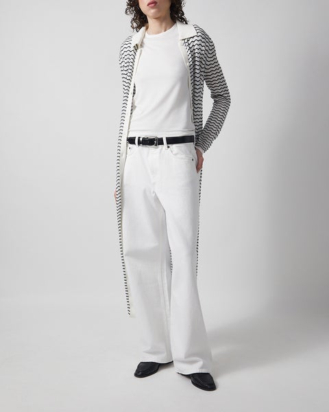 Jeans Baggy Fit Denim  White 2