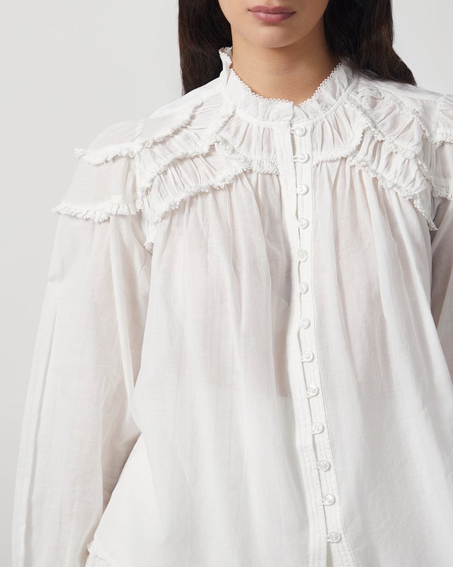 Isabel Marant Étoile Blouse Christa White FR 38 (EUR 36)