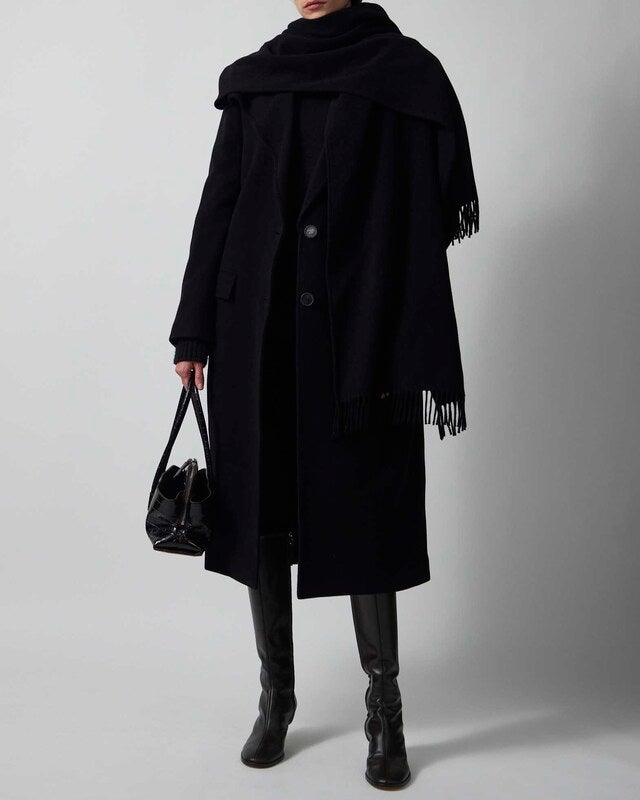The Attico Coat Long Black IT 44 (EUR 40)