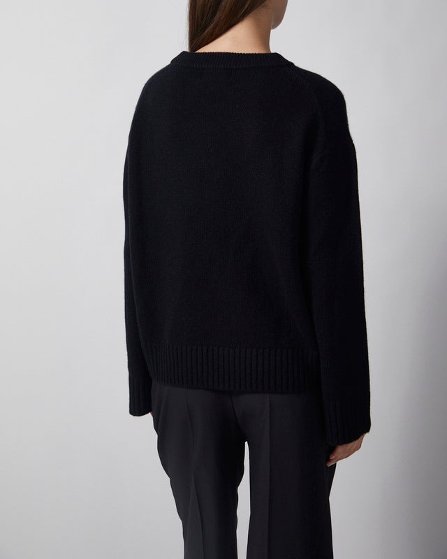 Wakakuu Icons Sweater Cashmere Wool R-neck Black S