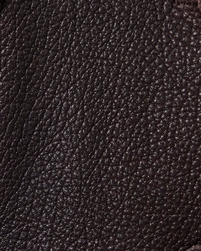 Acne Studios Coat Cropped Leather Trench Dark Brown 36