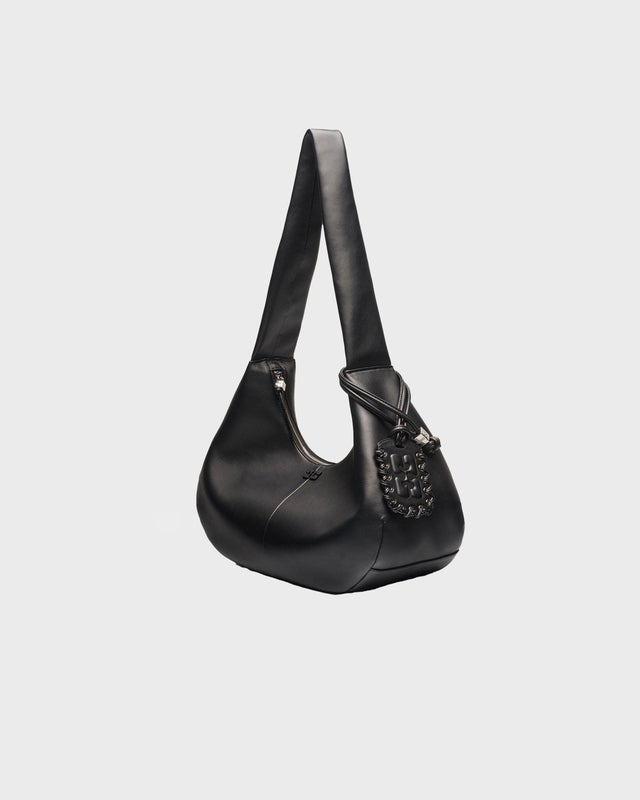 Ganni Bag Ganni Bou Hobo Medium Black ONESIZE