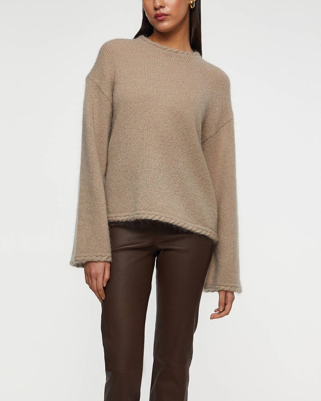 By Malene Birger Sweater Cierra Braid Grey M